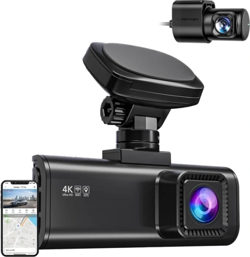 REDTIGER F7N Pro 4K UHD Dash Cam with Rear Camera