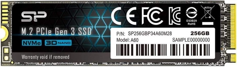 SSD disk Silicon Power P34A60 256 GB M.2 PCIe NVMe