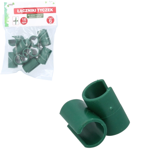 Komplet 6 spojk T za vrtne palice 16 mm, oblika T