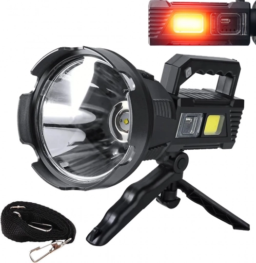 Stojalna svetilka z LED CREE XHP50 in COB, powerbanka