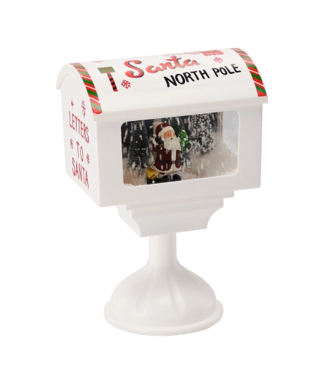 Winter scene with Santa Claus