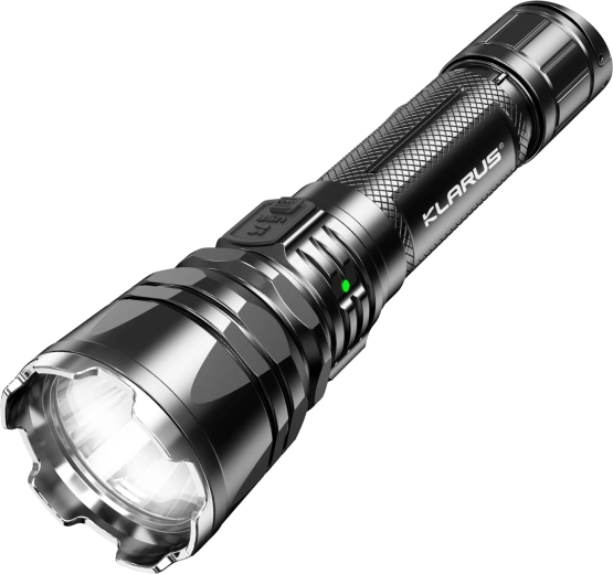 Taktična svetilka KLARUS XT12GT Pro 1600 lm z dvojnim stikalom in polnjenjem prek USB