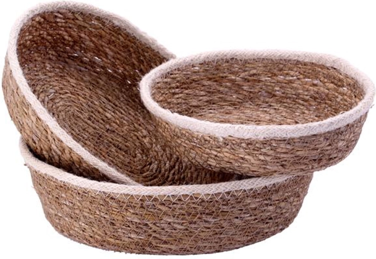 Komplet košar iz morske trave TORO, 3 kosi