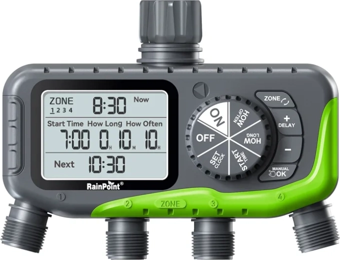 4-Zone RainPoint Irrigation Controller