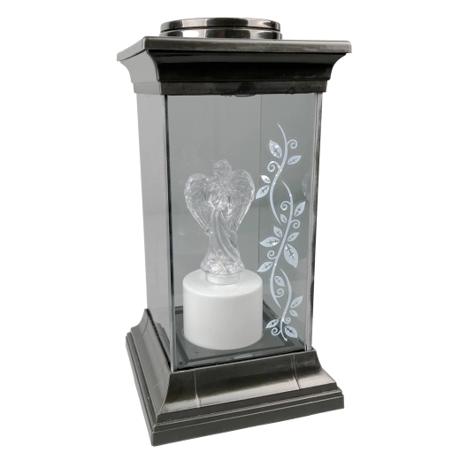 Elegant glass and metal design