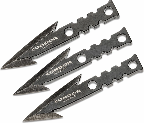 Komplet ribiških konic s protikavljami Condor Pocket Pike, 3 kos, najlonsko etui