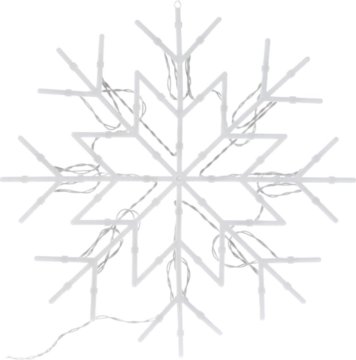 Illuminated Window Decoration Snowflake 24 LED 35 × 35 cm
