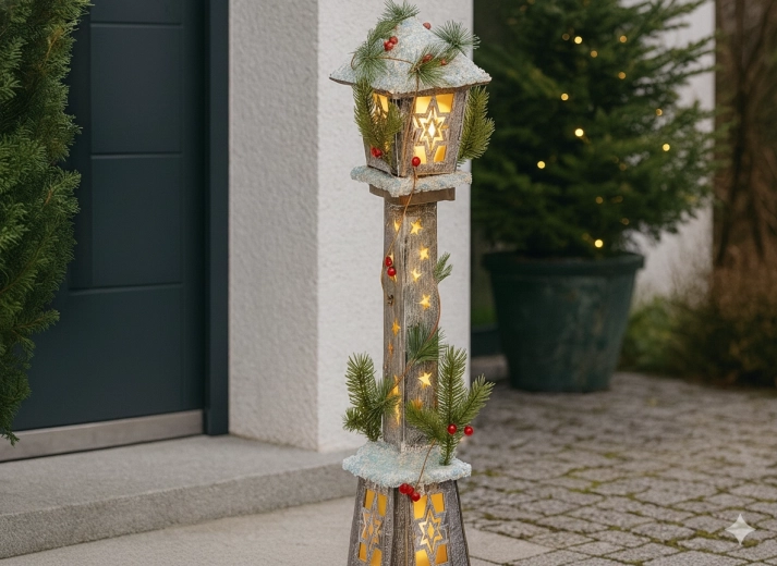 Striking decoration for the entrance and interior