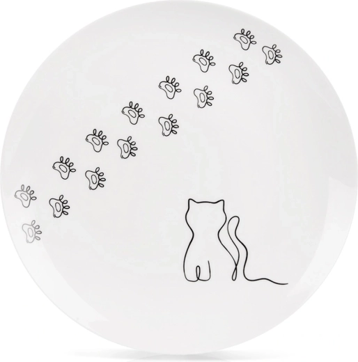 Porcelanast desertni krožnik Kotek 20,5 cm