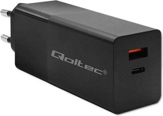Polnilec Qoltec GaN Power Pro črna