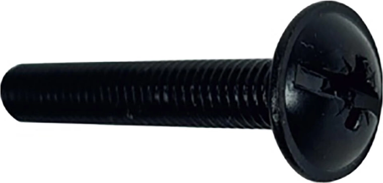 Vijak z okvirno glavo M5 × 30, črn – set 10 kos