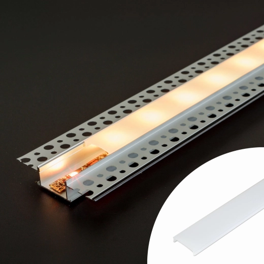 Opalni pokrov za LED-aluminijasti profil 41025A1, 1000 mm