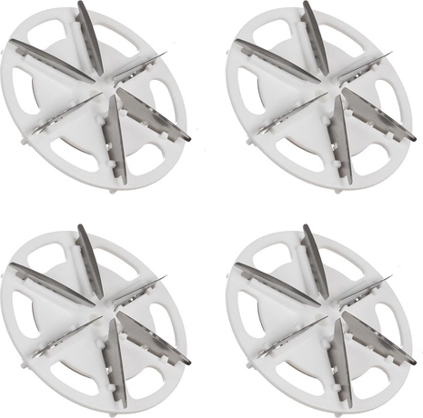 4 cutting heads for longer service life