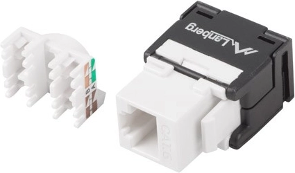 Orodje-nepotreben keystone modul RJ45 UTP Cat.6a 180° za vgradne doze