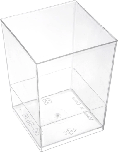 Square shape for stability and stacking