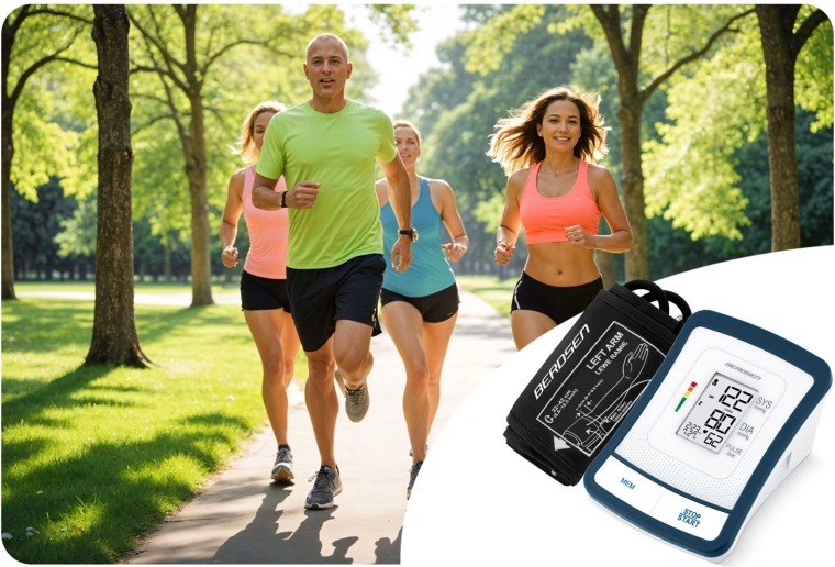 Pomnilnik do 120 meritev za 2 uporabnika