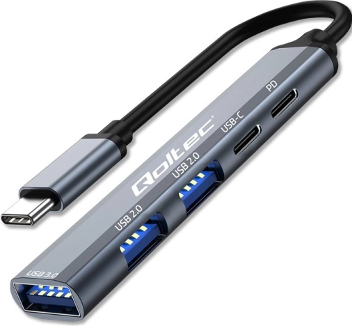 USB‑C hub 5v1 s PD, USB‑C, USB 3.0 in 2× USB 2.0