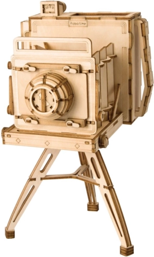 RoboTime 3D lesena sestavljanka zgodovinskega fotoaparata