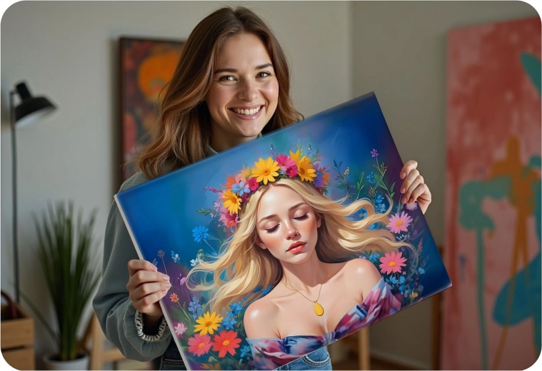 Živahna dekoracija za steno