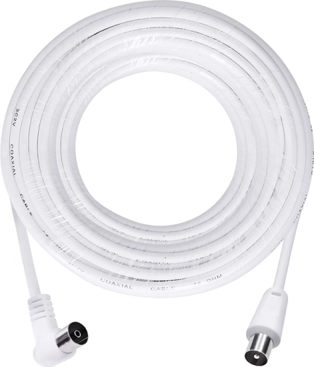 Solight antenski koaksialni kabel 3C2V 15 m s kombiniranimi konektorji