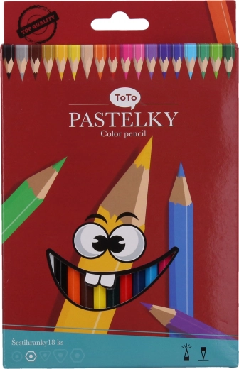 Šestkotne Barvice 18 kosov