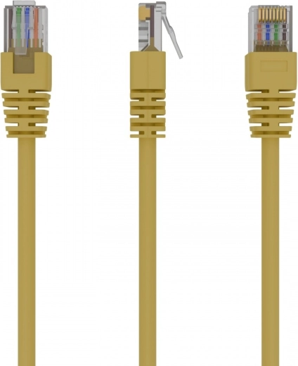 Cat 5e UTP Patch Cable, Yellow, 1.5 m