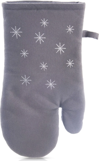 Bombažna kuhinjska prijemalka z magnetom, siva, 32 cm