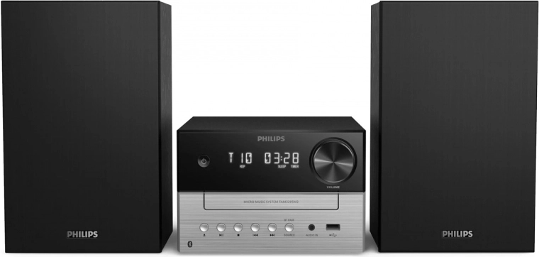 mikrosistem philips tam3205m2 s cd, fm in bluetooth