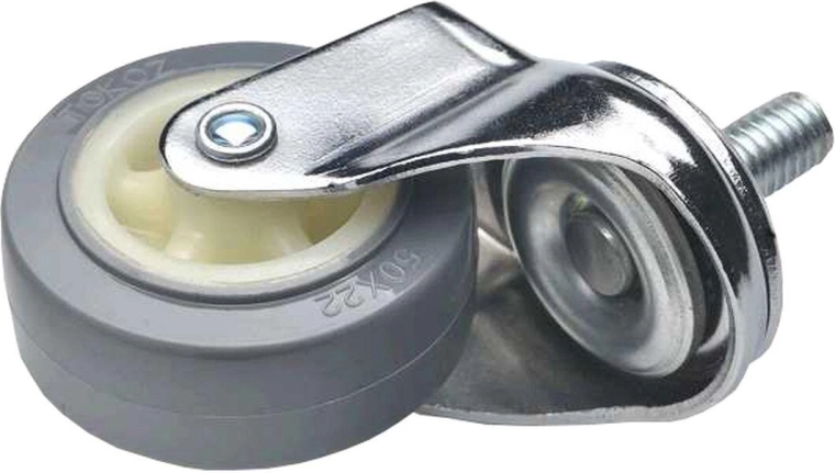 Vrtljivo pohištveno kolesce 50 mm z vijakom M10, set 4 kos