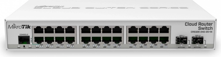 Stikalo MikroTik Cloud Router Switch 24-portni GbE 2xSFP+