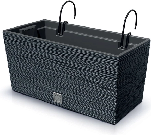 Viseči balkonski korito Furu Case 39,5 cm antracit