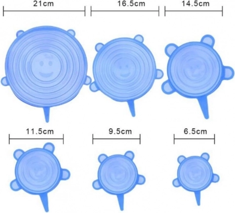 6 sizes for everyday use