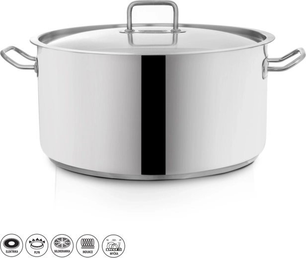 Nerjaveč lonec STOCK s pokrovko 22,3 l