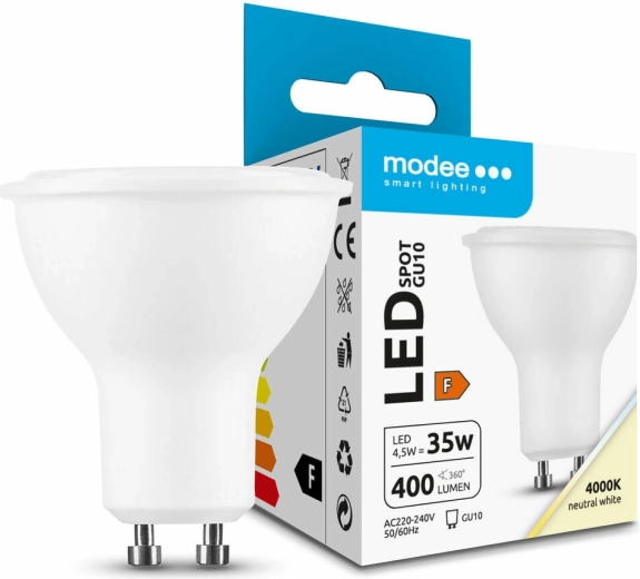 LED žarnica GU10 4,5 W 400 lm nevtralno bela MODEE LIGHTING