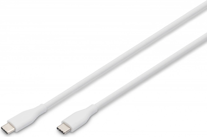 Silikonski USB-C na USB-C kabel, USB 2.0 60 W, 1 m bel
