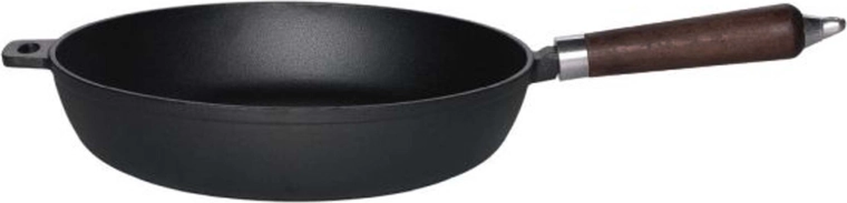 Litinasta ponev Kitchisimo 28 cm z lesnim ročajem