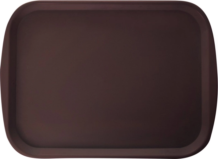 Servirni pladenj iz plastike (UH) rjav 44 × 31,5 cm