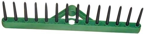Plastične grablje 45 × 11 cm, 14 zob brez držala