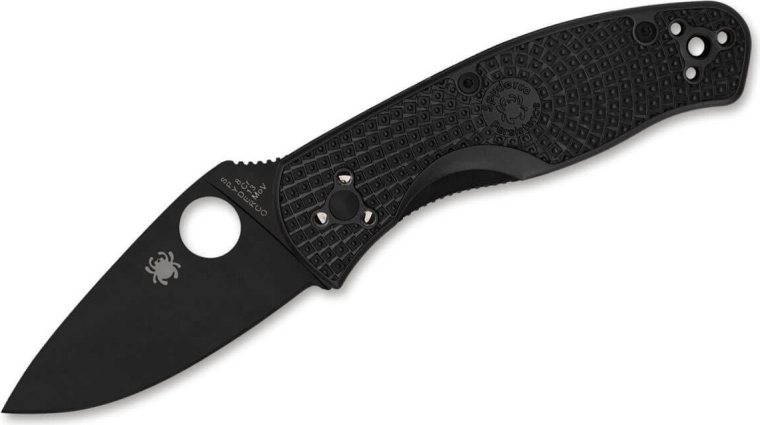Spyderco Persistence Lightweight popolnoma črn žepni nož