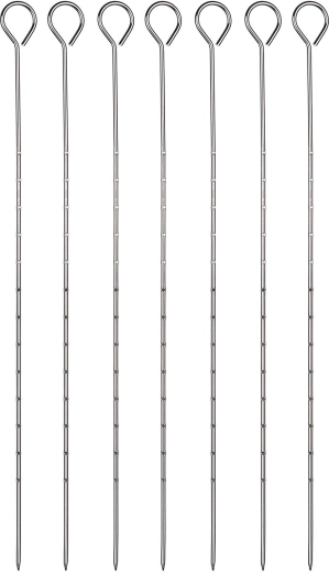 Nerjaveče jeklene nabodala za žar 31,5 cm – komplet 6 kosov