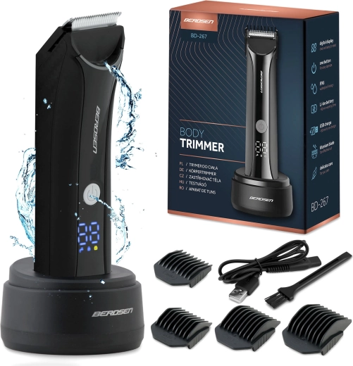 Berdsen prirezovalnik las in brade Barber Master črn