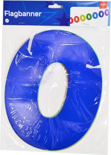 Papirnata girlanda številka 0, 6 m