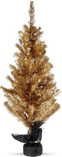 Zlato namizno božično drevo 90 cm
