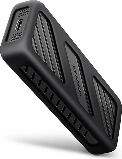 AXAGON oklepni ohišje – aluminijasto zunanje ohišje za M.2 NVMe SSD, USB‑C 3.2 Gen 2x2, 20 Gb/s