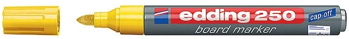 Marker za bele table Edding 250, rumen