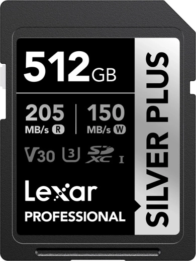 Lexar Professional Silver Plus SDXC pomnilniška kartica 512 GB