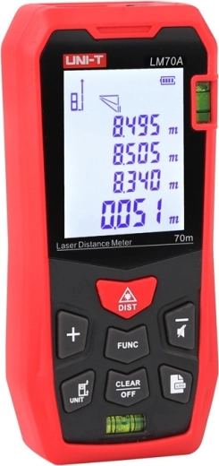 Osvetljen 2" LCD in integrirani libeli