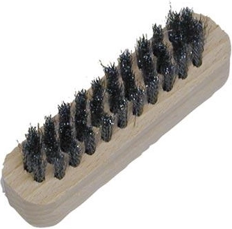 Krtača za semiš s 3 vrstami jeklenih ščetin