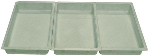 Set posod za paniranje 25 × 15 × 4 cm, plastika, mešanica barv (3 kosi)