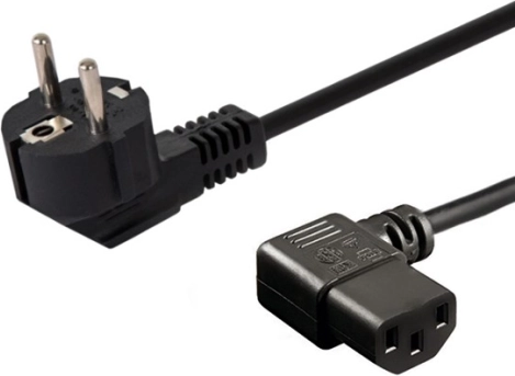 Napajalni kabel Schuko (M) kotni - IEC C13 kotni 1,8 m